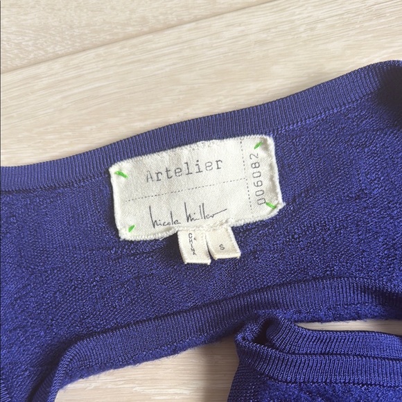 Nicole Miller Blue Sheath Dress for Cocktail - Picture 3 of 8